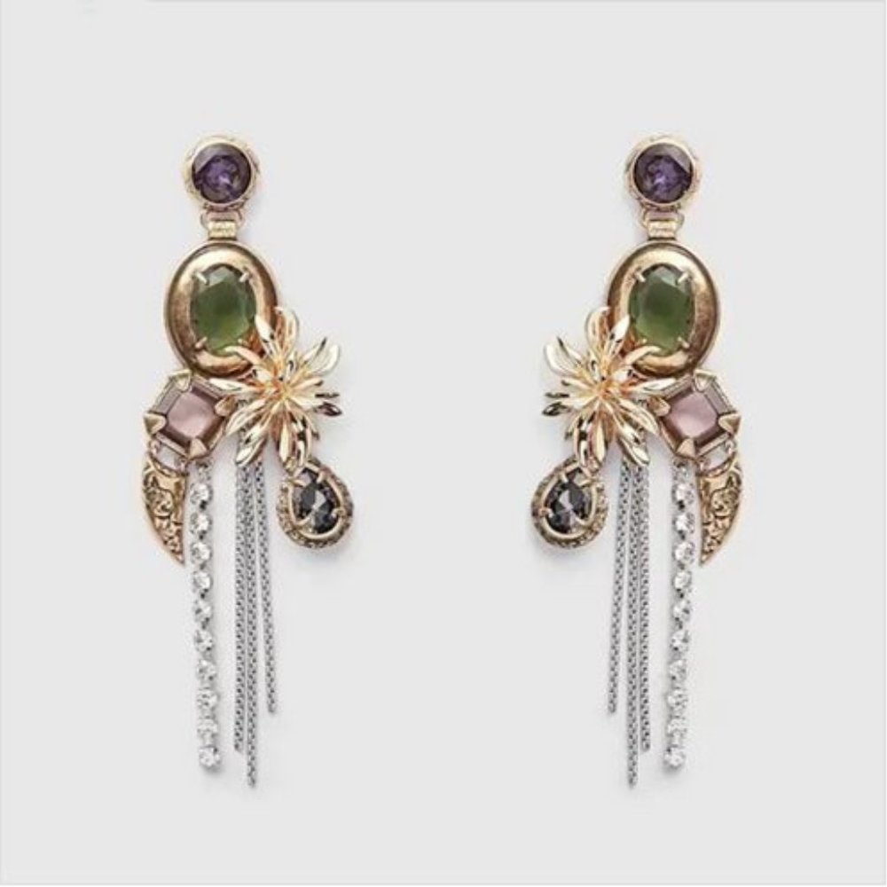 mimco animalia statement earrings